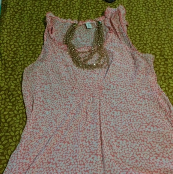 Lightweight pink floral tank - Picture 2 of 2